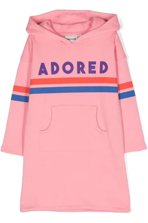 Mini Rodini Vestido Adored con capucha