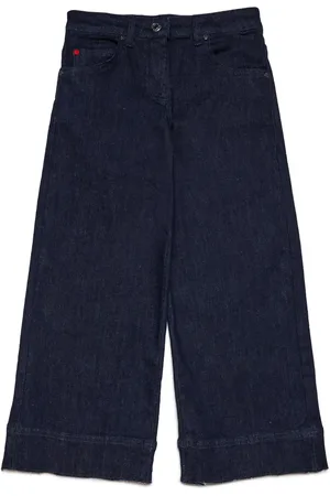 MAX&Co. Kids Jeans anchos con diseño corto