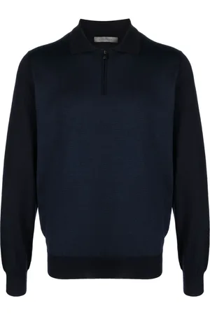 corneliani Playera tipo polo de tejido fino