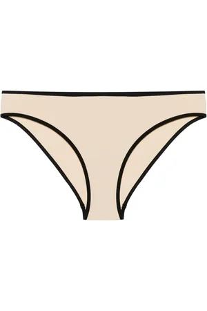 Totême Bikini bottom con borde de rayas