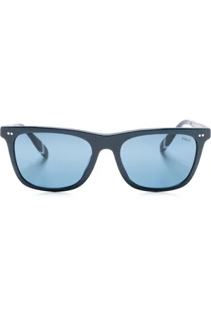 Ralph Lauren Lentes de sol con armazón cuadrada estilo carey