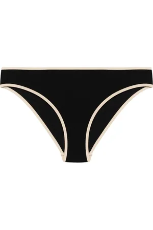 Totême Bikini bottom con borde de rayas