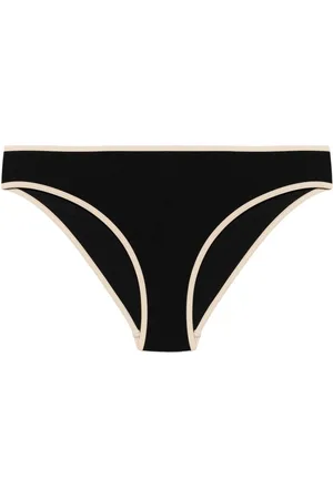 Totême Bikini bottom con borde de rayas