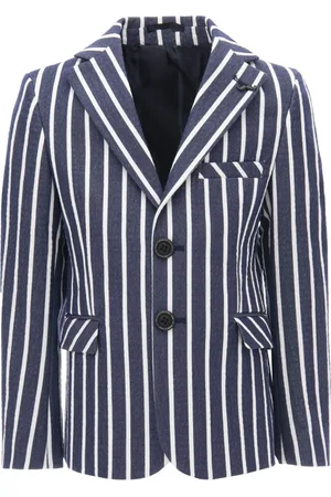 M. Moustache Blazer con rayas estampadas y botones