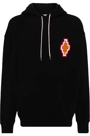MARCELO BURLON Hoodie con parche de cruz