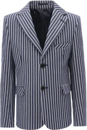 M. Moustache Blazer con rayas estampadas y botones
