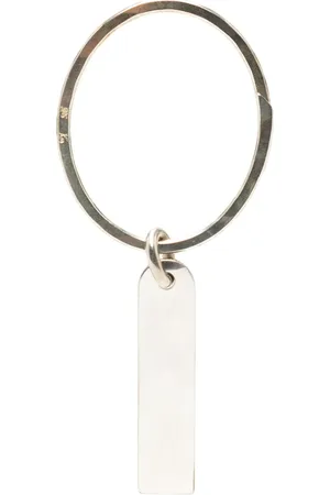 WERKSTATT:MÜNCHEN Name Plate silver keyring