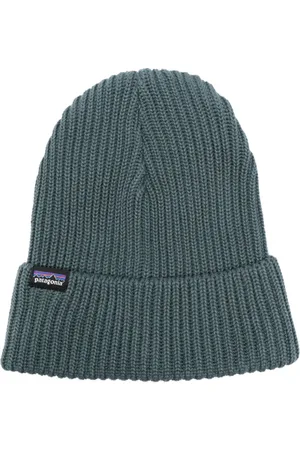 Patagonia Gorro tejido de canalé Fishermans con etiqueta del logo
