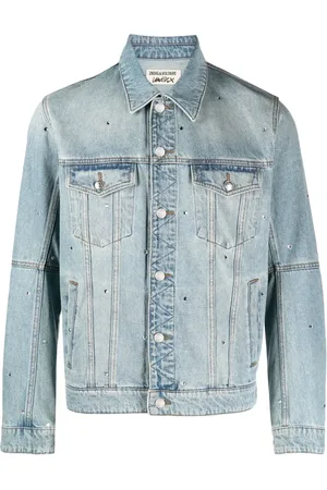 Zadig & Voltaire Chamarra de mezclilla con cristal