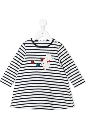 Familiar Vestido con estampado de rayas