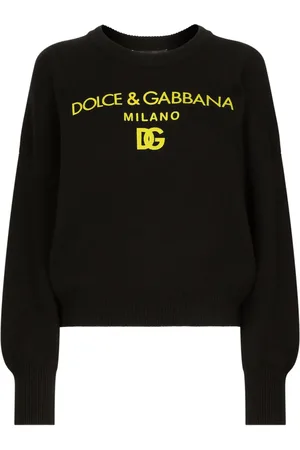 Dolce & Gabbana Suéter de cachemira con logo estampado