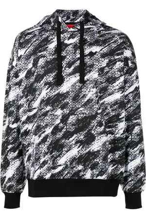 HUGO BOSS Hoodie con efecto de pintura de espray