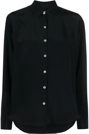 Boglioli Camisa de crepé manga larga