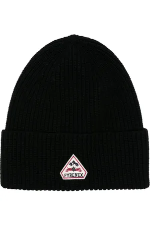 PYRENEX Gorro de tejido grueso con parche del logo