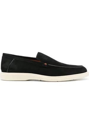 santoni Mocasines con costuras en contraste