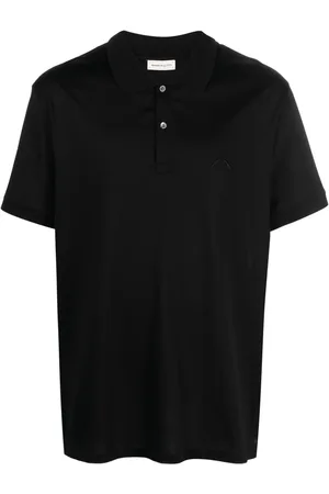 Alexander McQueen Playera tipo polo Seal con logo bordado