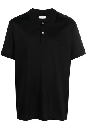 Alexander McQueen Playera tipo polo Seal con logo bordado