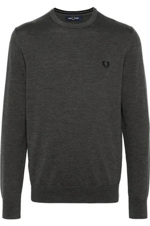 Fred Perry Suéter con efecto melange y logo bordado
