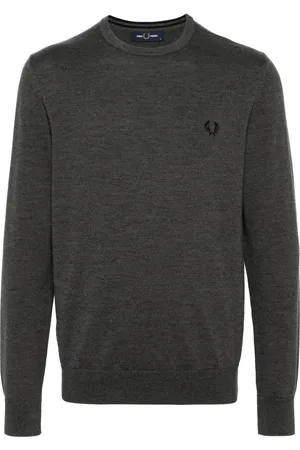 Fred Perry Suéter con efecto melange y logo bordado