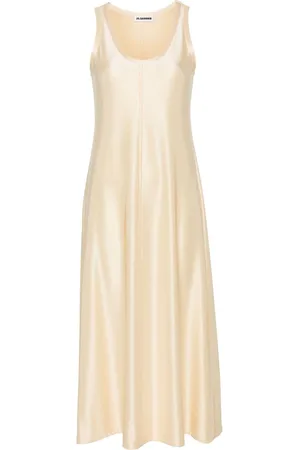 Jil Sander Vestido sin mangas con cuello redondo