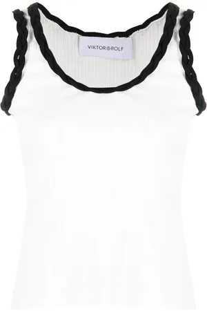 Viktor & Rolf Camiseta con detalle trenzado