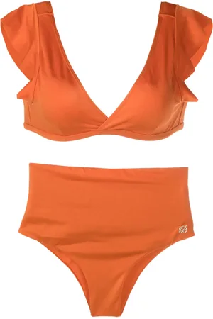 Brigitte Bikini con tiro alto y cuello en V