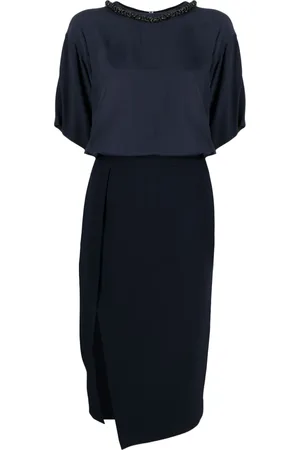 Nº21 Vestido midi con detalles de cristal
