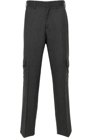 LARDINI Pantalones cargo con tiro medio