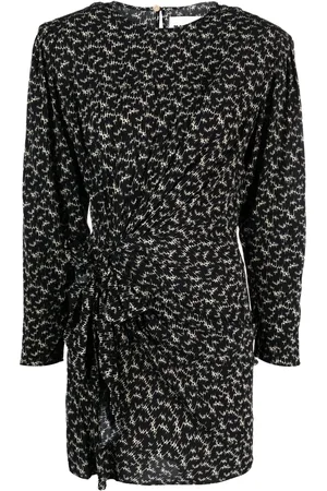 Marant Etoile Vestido Dulce con estampado abstracto