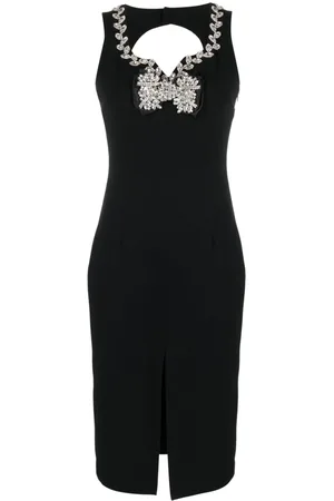 LOULOU Vestido sin mangas con detalles de cristal