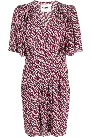 Marant Etoile Vestido Vedolia con estampado abstracto