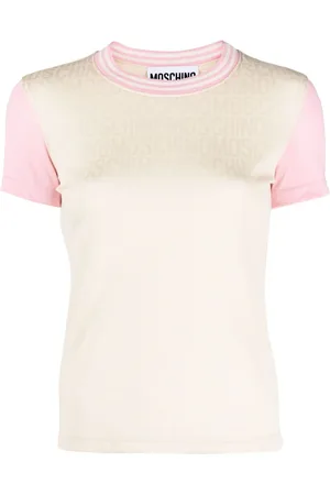 Moschino Playera tejida con logo en jacquard