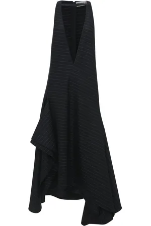 J.W.Anderson Vestido midi con paneles y cuello en V