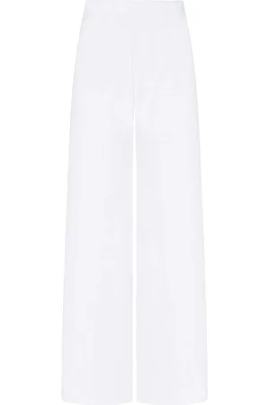 ROSETTA GETTY Pantalones anchos con corte al bie