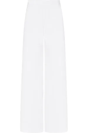ROSETTA GETTY Pantalones anchos con corte al bie