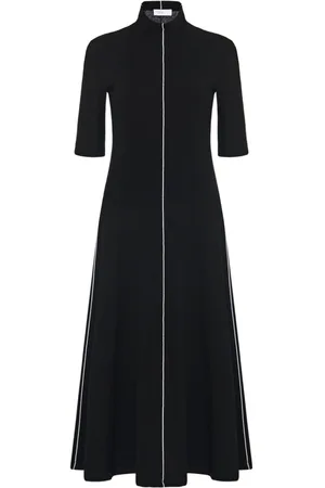 ROSETTA GETTY Vestido midi con cuello falso