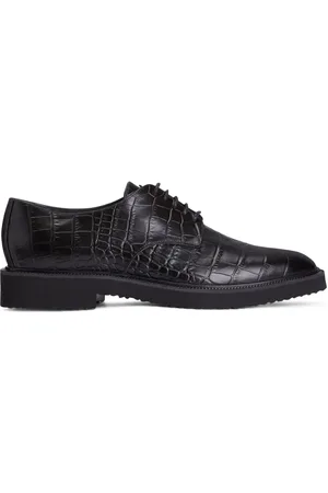 Giuseppe Zanotti Zapatos oxford con efecto de piel de cocodrilo