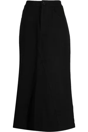 B+AB Falda midi con cintura alta y paneles