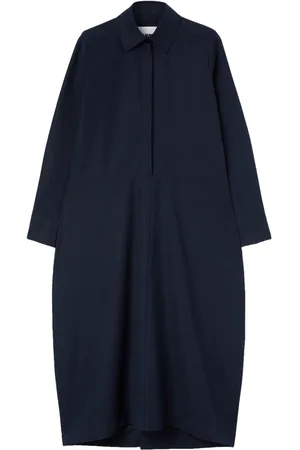 Jil Sander Vestido camisero manga larga