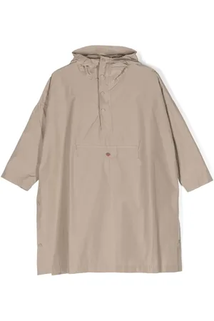 Brunello Cucinelli Impermeable con logo estampado