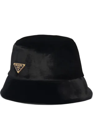 Prada Gorro de pescador con logo triangular