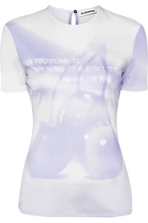Jil Sander Playera con estampado gráfico