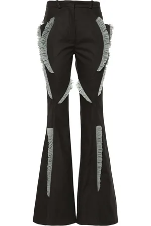 Kiko Kostadinov Pantalones acampanado con volantes de tul
