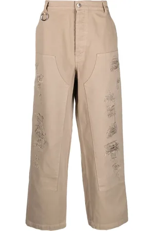 Etudes Jeans rectos con efecto envejecido