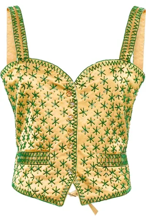 BODE Top tejido con diseño bordado