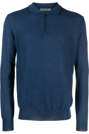corneliani Playera tipo polo de tejido fino