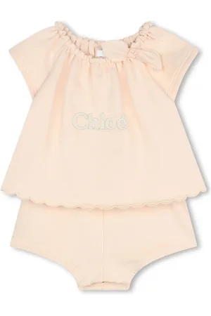 Chloé Set de shorts con logo bordado