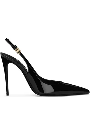 Dolce & Gabbana Zapatillas de charol con tira trasera