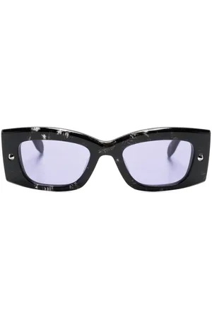 Alexander McQueen Lentes de sol Bold con logo estampado