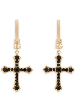 Dolce & Gabbana Aretes con dije de cruz